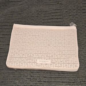 Givenchy Light Pink Monogram Jacquard Pouch For Accessories And Makeup